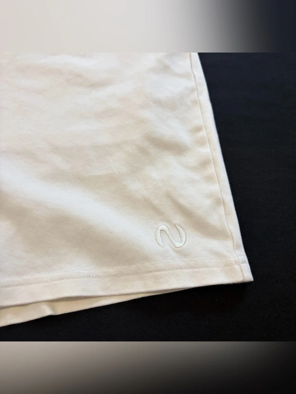 Nero Athletic Shorts Mens XL White Lined Drawstring Zip Pockets Merino 7
